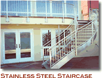 Stainless Steel Residential Staircase